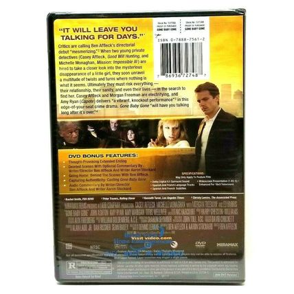 Gone Baby Gone (DVD, 2008) New Sealed (L44)
