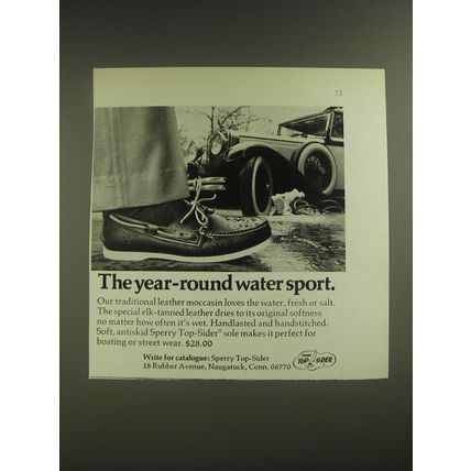 1974 Sperry Top-Sider Shoes Advertisement - The year-round water sport