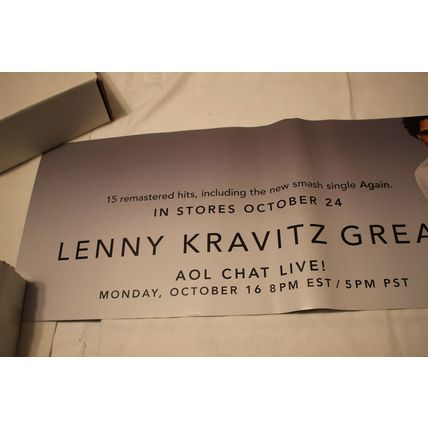 Lenny Kravitz Double Sided Promo Poster-LENNY KRAVITZ GREATEST HITS