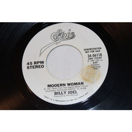 Billy Joel Promo 45-MODERN WOMAN STEREO