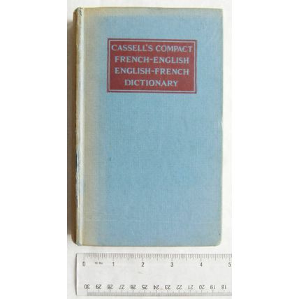 1955 Cassell's French-English Compact Dictionary with phonetic symbols