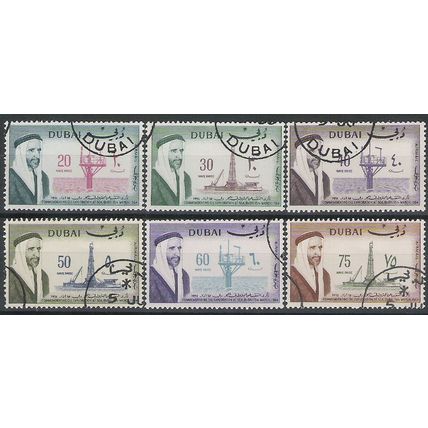 DUBAI N° PA 78 79 80 81 82 83 YVERT OBLITERE ( USED )
