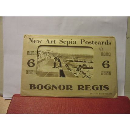BOGNOR REGIS, SUSSEX. 3 of 6 unused vintage postcards by Shoesmith in pack /
