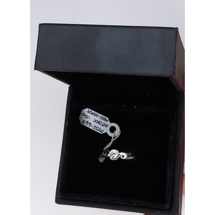 White Gold Diamond Ring 9ct N 1/2 Ex Shop Display Brand New Ret £380