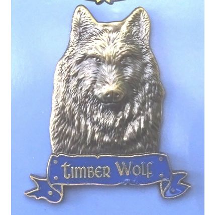 TIMBER WOLF ANTIQUE STYLE FRIDGE MAGNET HEAVY DUTY METAL 3D MAGNET