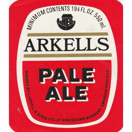 BEER BOTTLE LABEL - ARKELLS BREWERY - PALE ALE (A)