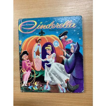 c1950 WALT DISNEY "CINDERELLA" MOVIE ADAPTATION SMALL HARDBACK BOOK (LL)
