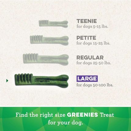Greenies Original Large Natural Dental Care Dog Treats, 54 Oz. Pack (34 Treats)