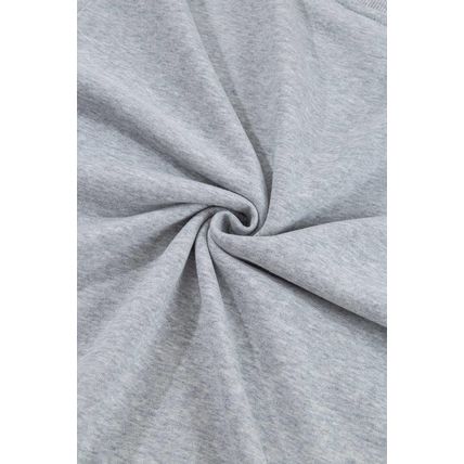 Light Grey Plain Drop Shoulder Crewneck Pullover Sweatshirt