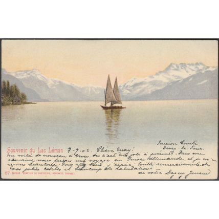 Souvenir de Lac Léman, 1902 - Comptoir de Phototypie CPA