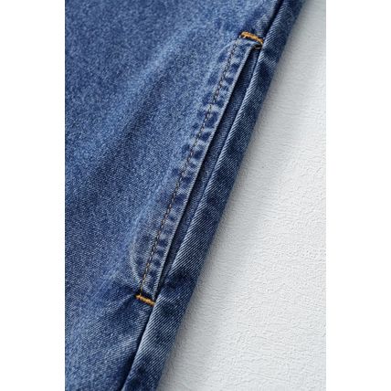 Blue Short Sleeve Collared Patched Pocket Denim Mini Dress