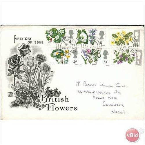 GB Cover 1967 - British Wild Flowers 2 - Coventry