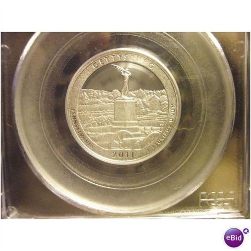 2011 S Gettysburg PCGS PR69DCAM (Silver) First Strike