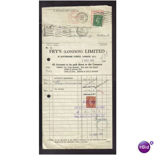 FRYS LTD,SOUTHWARK ST ,LONDON ,SE1, 1MAR1953