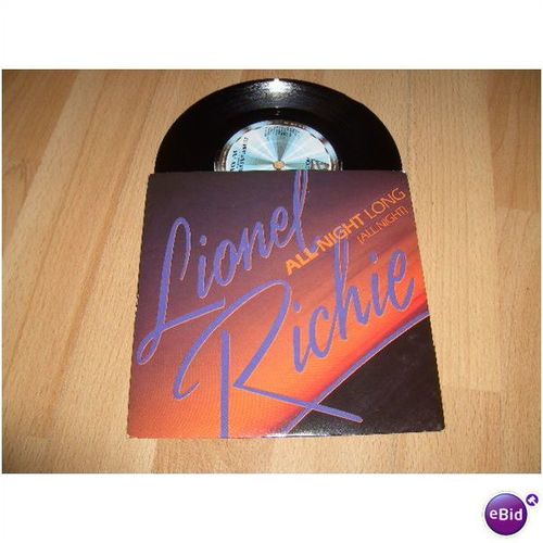 lionel richie, all night long . 1983 7" p/s. motown, tmg 1319