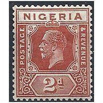 Nigeria 1927 SG19 2d Chestnut Mounted Mint . ..