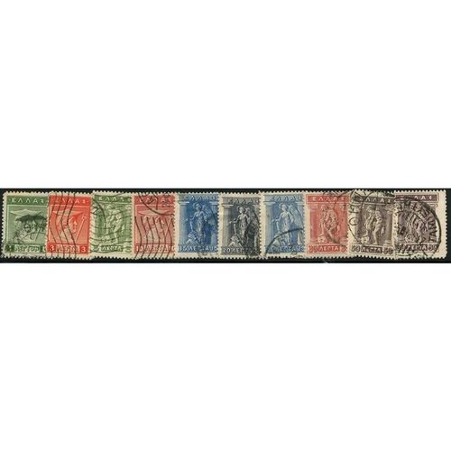 1913/1924 10 different values - fine used (o)