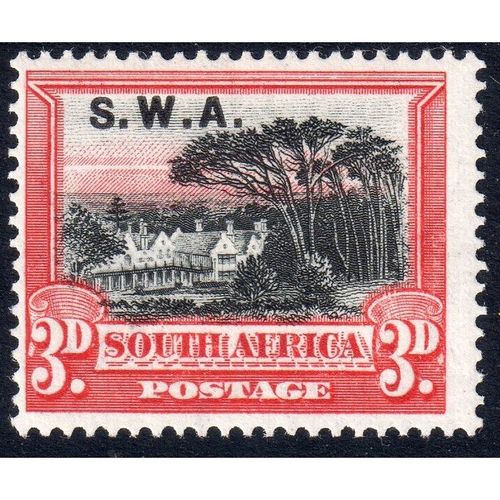 SWA 1927 Sg61 3d BLACK & RED LIGHTLY M/MINT SINGLE (G86)