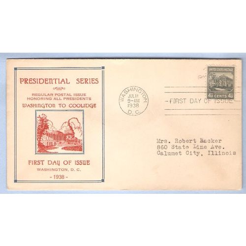 DC Washington First Day Cover / Commemorative Cover The White House Presid~45