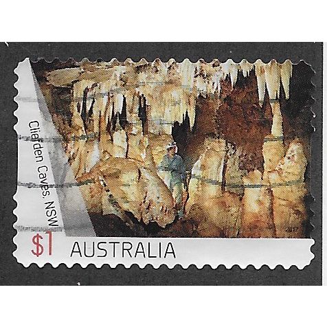 AUS 2017 $1.00 (S/A)'CAVES -CLIEFDEN CAVE' FINE USED (EBID63-897)