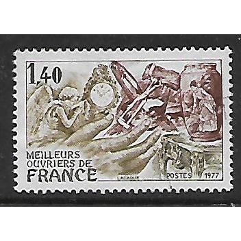 FRANCE 1977 1F.40 FRENCH CRAFTMANSHIP SG 2202 FINE USED