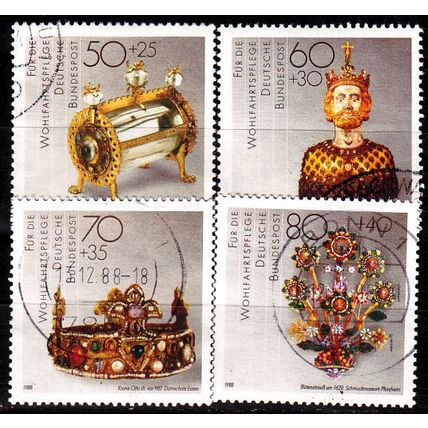 GERMANY BUND [1988] MiNr 1383-86 ( O/used ) Kunst