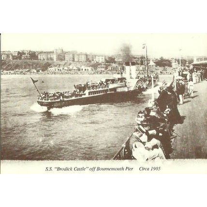 Cosens & Co. PS BRODICK CASTLE Postcard (Cotton B4-5M-4X)