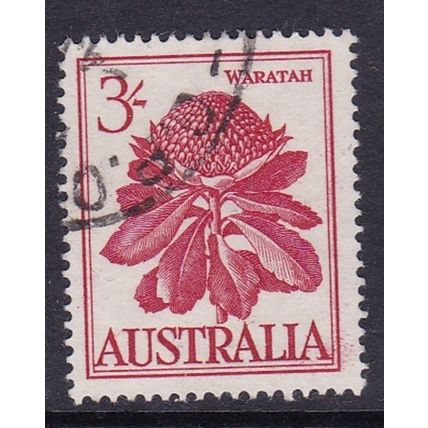 AUSTRALIA 1959 3/- WARATAH FLOWER USED SG326