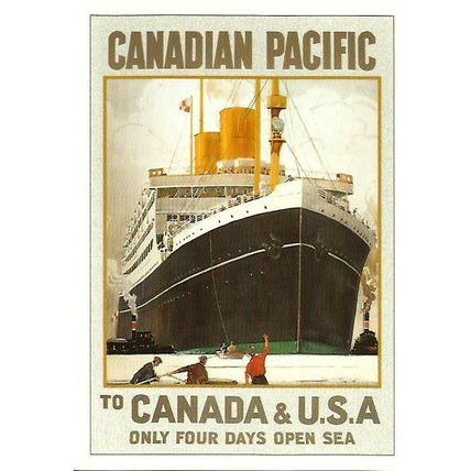CANADIAN PACIFIC Canada & USA Advert Postcard (Opie ROOL 12)