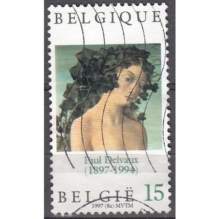 Belgique 1997 Michel 2751 O Cote (2008) 0.70 € Paul Delvaux l'Homme de la rue