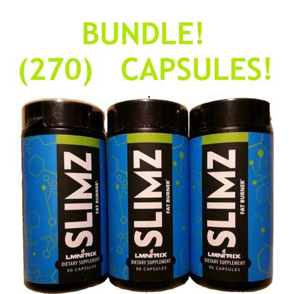 BUNDLE! (270) LMNITRIX SLIMZ Fat Burner Capsules BB 8/2026 FREE Ship!