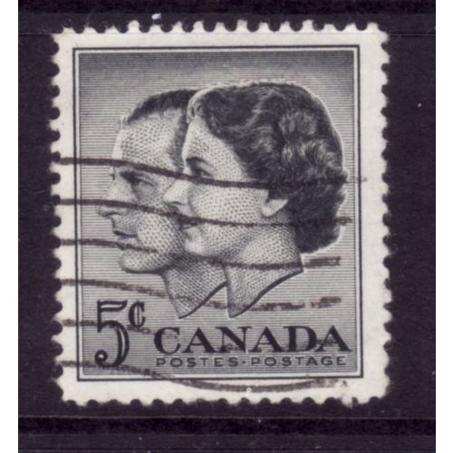 CANADA 1957 SG 500 5c ROYAL VISIT FINE USED