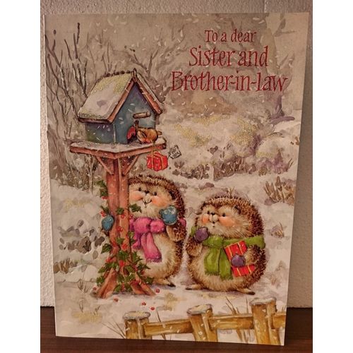 Large Christmas Cards - Sister and Brother-in-Law - 04