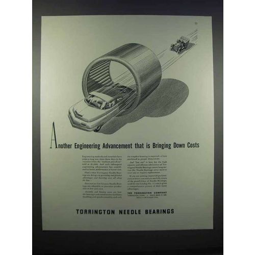 1946 Torrington Needle Bearings Ad - Bringing Down