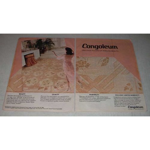1983 Congoleum Floor Ad - Congoleum discover floors of timeless beauty