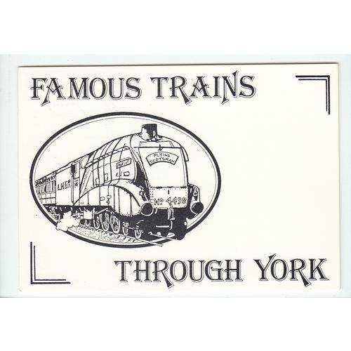 Flying Scotsman Famous Trains York NRM Special Postmark 1985 Railway Postcard