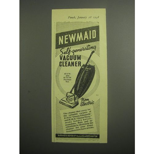 1948 Newmaid Vacuum Cleaner Ad