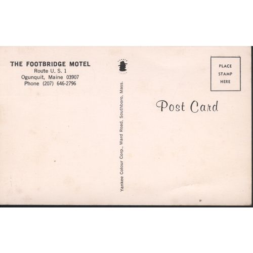 USA PC - The Footbridge Motel, Route U.S.1., Ogunquit, Maine