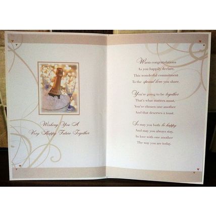 Engagement Card - Glitter Card - 001