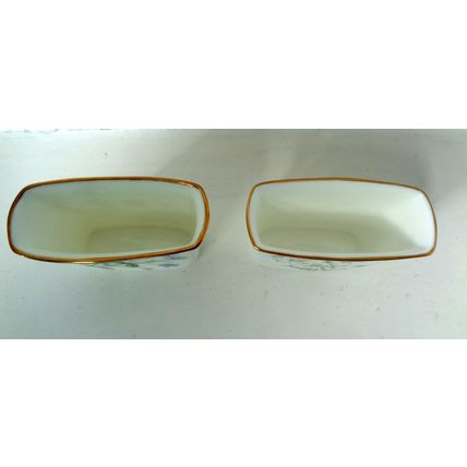 2 Minton bone china toothpick holders Meadow and floral design