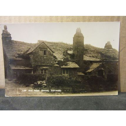 OLD POST OFFICE, TINTAGEL, CORNWALL unused antique postcard by F. A. Maycock #