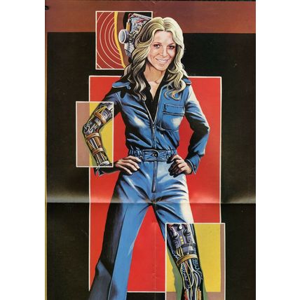TV SCI-FI MONTHLY MAGAZINE NO 7 1976 BIONIC WOMAN POSTER VF