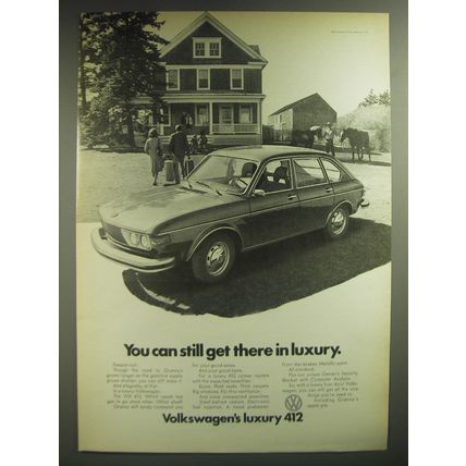 1974 Volkswagen 412 Car Ad - You can still get there in luxury