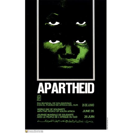 Political OSPAAAL POSTER.Anti-APARTHEID.South Africa.Propaganda History art.a10