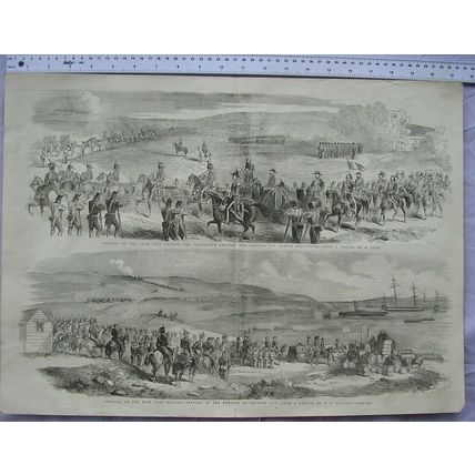 1855 engravings Funeral of Lord Raglan