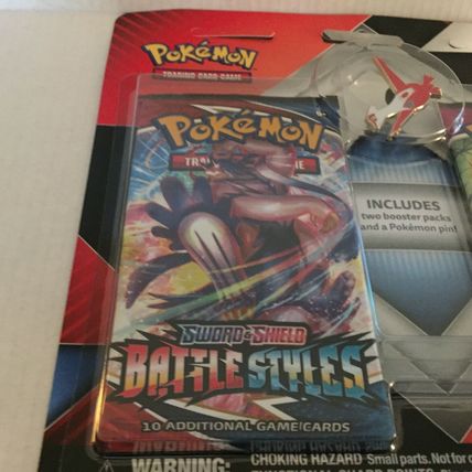 New Pokemon 2 Booster Blister Pack + Red Lugia Pin