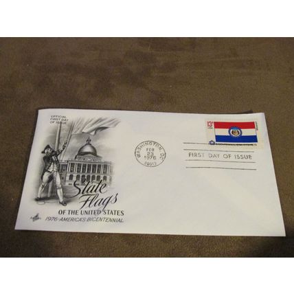 1976 USA / United States FDC Cover -American State Flags series - Missouri