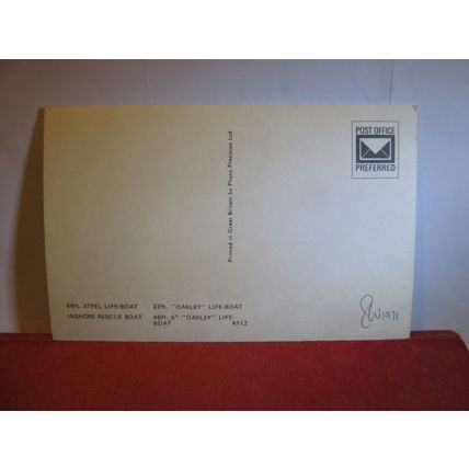 multiview, R.N.L.I. LIFEBOAT unused postcard dated 1971 =