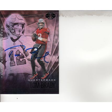 TOM BRADY 2020 AUTOGRAPHED TAMPA BAY BUCCANEERS HOF SUPER BOWL CHAMPION MVP QB