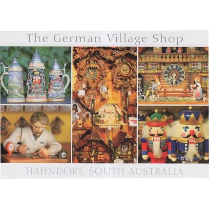 Hahndorf South Australia German Village Crafts Cuckoo Clock Shop Postcard